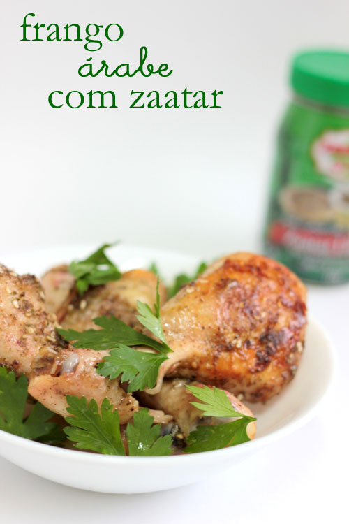 frango árabe com zaatar