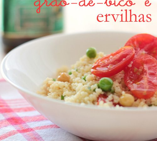Cuscuz de Grão-de-Bico e Ervilhas