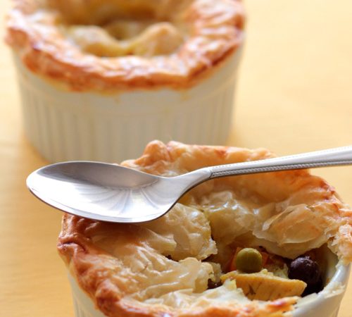 “Pot Pie” de Frango com curry