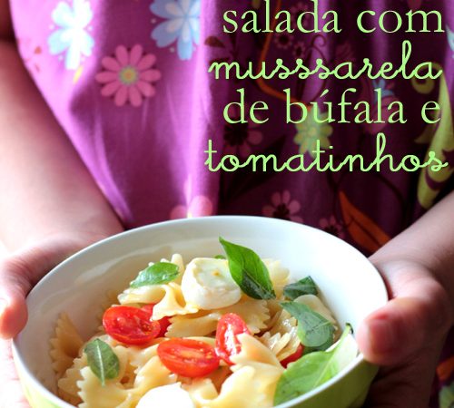 Salada com Mussarela de Búfala e Tomatinhos