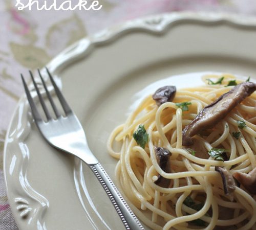 Espaguete com Shitake