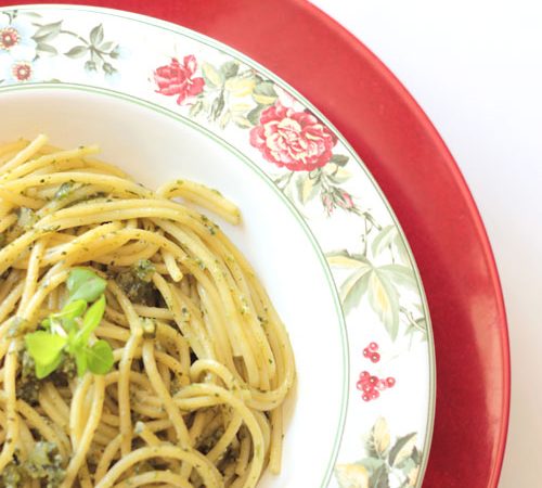 Espaguete ao Pesto